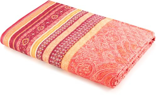 Bassetti Maser Tagesdecke aus 100% Baumwolle in der Farbe Geranienrot R1, Maße: 265x255 cm - 9328483