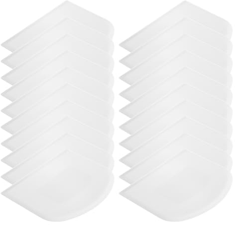 sourcing map Plastic Cake Scraper Dough Cutter Tool for Cutting Baking Kitchen Daily Use - White, Pack of 20