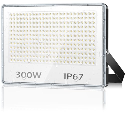 TASINUO LED Strahler Außen 300W IP67 Wasserfest LED Scheinwerfer 85-265V