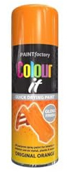 DIOXSTAR Orange Gloss Spray Paint, Quick Drying Paint, All Purpose Spray Paint for Metal, Wood, Plastic, Interior & Exterior Use, Easy to Use, 400ml (1 PCS)