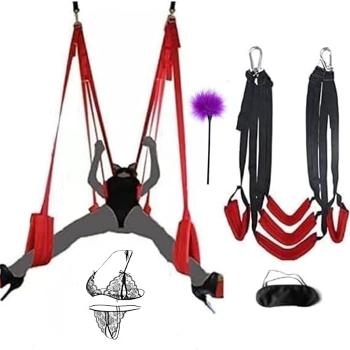 Sex Swing Indoor Ceiling Swing with Sexual Restraint Suitable for Couples 400 Pound Adult Love Strap Suitable for Adult Couples, with Adjustable Sweater Yoga VB-36