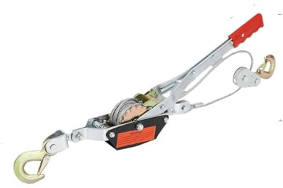 Marine Puller Come Along Winch 2/5 Ton Pulling Capacity Heavy Duty Ratchet Automotive Hoist Power Cable Puller Manual winch(2 T)