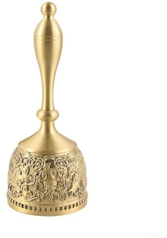 Elegante campanello vintage in ottone progettato per il fidanzamento in classe e per esigenze di servizio al ristorante