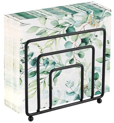 Serviettenhalter Schwarz Mattes, Napkin Holder, Servietten Halter, For Restaurant,Café,Hotel Küche, Cocktail-Bar, Mittagessen, Picknick, Party