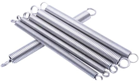 Spannfeder aus Edelstahl 304, 0,3 mm x 3 mm x 45 mm, Doppelhaken, geschlossene Schnalle, 10 Stück
