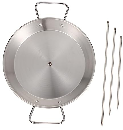Toyvian Parrilla Vertical para Asar 3 Pinchos Desmontables de Acero Inoxidable para Barbacoa en Exteriores Suministros para Picnic Costillar de Pollo Parrilla