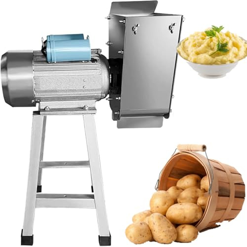 GBHJJ Schiacciapatate Professionale, in Acciaio Inox, da 1100 W, con Albero di Macinazione di Precisione e Ingranaggi, per Purè di Patate, Pressa per Alimenti, Tritatutto per Verdure