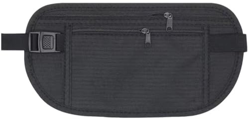 Sicherer Reise-geldgürtel, Diebstahlsicherer Reisepasshalter, Reisebrieftasche Für Männer Und Frauen, Versteckte Gürteltasche Unter Der Kleidung, Sicherheits-reisetasche, Wasserdichte Hüfttasche Für