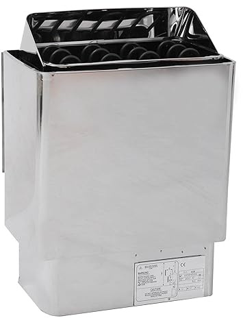 SEVEQIS Generador de Vapor, Calentador de Sauna eléctrico de 6000W, Calentador de Sauna seco y húmedo, Estufa de Acero Inoxidable for el hogar, Hotel, baño, Ducha, SPA,para Sauna/Ducha/baño