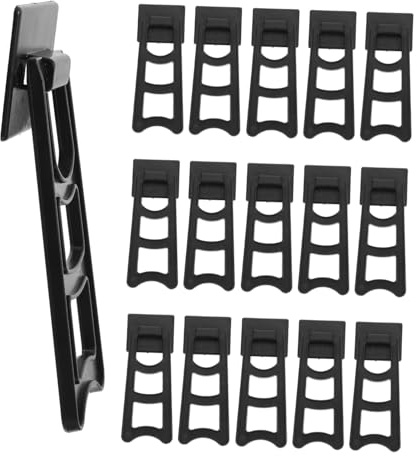 Alipis Soporte Trasero para Marco de Fotos de Plástico 20 Piezas Negro Bordes Redondeados y Diseño Simple para Soporte de Exhibición en Mesa