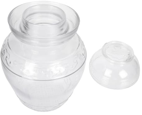 COLLBATH Tarro para Encurtidos de Vidrio 2, 5 L, Boca Ancha, Sellado