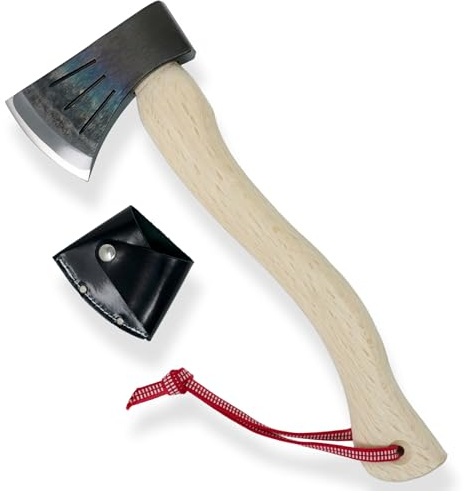 SUIZAN Hachuela Japonesa forjada 360mm - Hacha de Mano Camping bushcraft