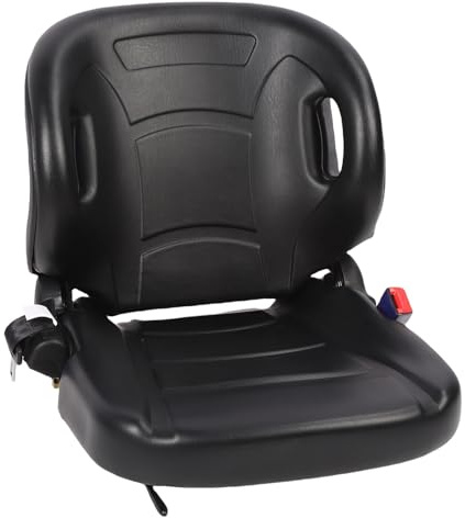 Odorkle Siège de Chariot élévateur Siège de Tracteur Universel Dossier Réglable de 70 à 110 Degrés Conception Ergonomique avec Micro-Interrupteur à Capteur G pour Petits Chariots