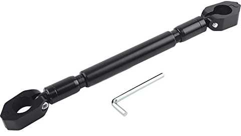 EVGATSAUTO Motorrad-Ausgleichsstange, 22 mm Durchmesser Aluminiumlegierung Motorradausgleich Lenker Querstange Motorradzubehör(Schwarz)