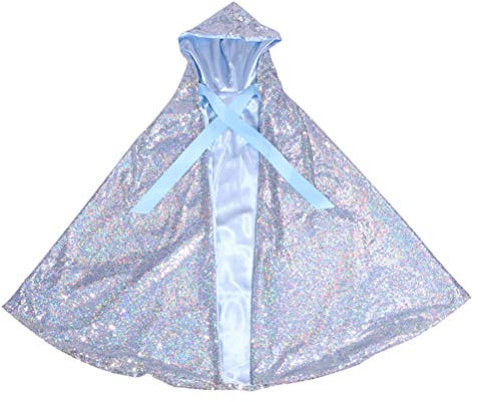 GALPADA Junge Mädchen Phantasie Mantel Cosplay Kostüm Party Requisiten Mit Kapuze Glänzendes Design Kinderpartyumhang Modeumhang Kinderumhang Cosplay Cape Mode Junge Mädchen