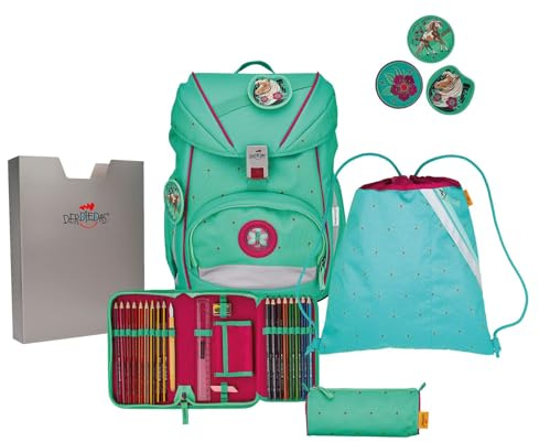 DerDieDas Schulrucksack Set 5-TLG. Ergoflex Peppermint Pony 2023