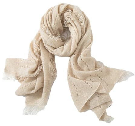 Bciopll Kaschmir, 150 x 70 cm, für Damen, Frühling, Herbst und Winter, weicher, warmer Nadelstrickschal, Türkisfarbenes Fleece, One size