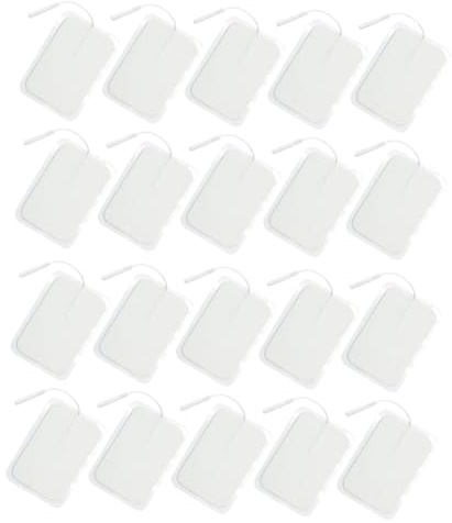 Healvian 20 Stk -pads Selbstklebendes Elektrodenpad -massagegerät Massagekissen Weiß Nach Der Geburt