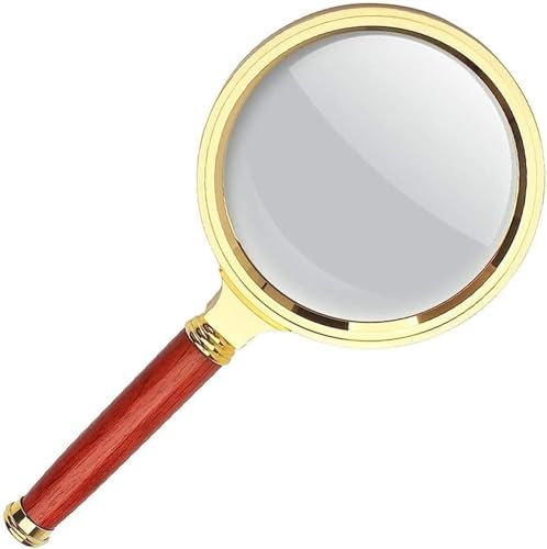 Loupe Loupe à Main pour et avec Une loupe de Sac en Tissu adaptée aux Personnes âgées pour Lire et Regarder des Cartes