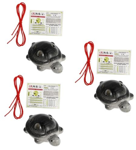 BESTonZON 3sätze Turtle Ocarina Für Anfänger Flöte Tragbar Mit Lanyard Für Melodische Klänge Und An Musikliebhaber