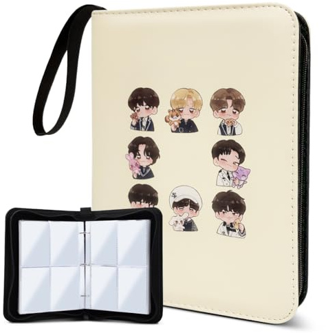 Kpop ATEEZ Merch Photocard Binder Cute 400 Pockets Photocard Holder Book with Sleeves Photo Album for Lomo Cards