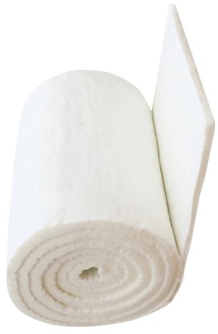 Laine d'isolation ignifuge for poêle à bois 1500 ℃, couverture en fibre de céramique résistante aux hautes températures avec roulement en zirconium, 30x30cm, 10mm d'épaisseur(Size:20x20cm)