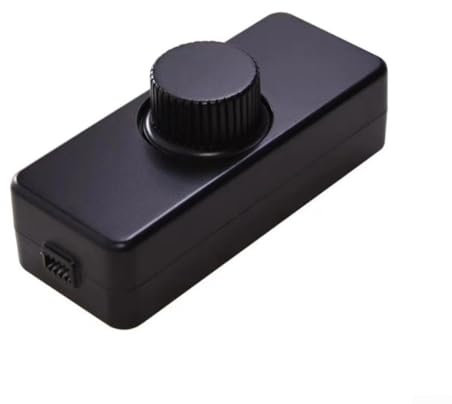 Vilgftyiet LED Dimmer Switch 1 Gang for Table Lamps, Inline Dimmer Switch Push On/Off Rotary Dimmer Switch for Led Lights 3-100W Trailing Edge Dimme for Living Room Bedroom RV(black)