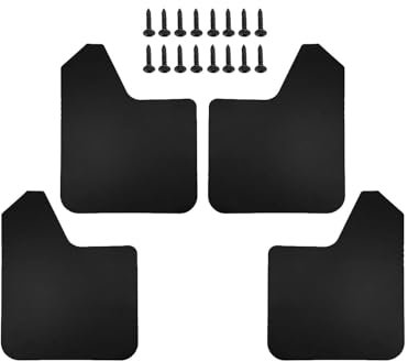 auto parafanghi Rally Sport Paraspruzzi Universali Paraspruzzi Paraspruzzi Parafango Anteriore Posteriore Per Auto Pick-up SUV Van Truck Parafango Auto(4pcs black)