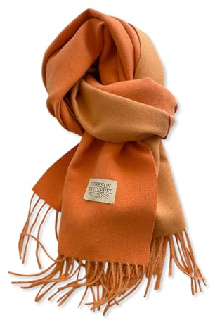 LumiSyne Bufanda De Cachemira Reversible Para Mujer Hombre Color Sólido Pashmina Chales y Envolturas Doble Cara Bicolor Tejidos Planos Bufanda Con Borla Largo Grande Fulares Ligero Cálido Estola