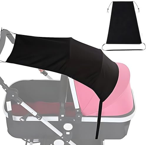 WHYCNJL 1 Stück Universal Sonnensegel Kinderwagen, Sonnensegel für Kinderwagen, Baby Sonnensegel, für Kinderwagen Sonnenschutz, mit UV Schutz UPF 50+ Flexibles Verstellbarer Sonnenverdeck