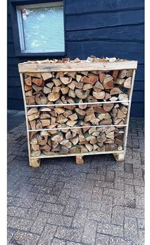 Brennholz | Palette von 0,30 RM | Mischholz aus Eiche, Buche, Birke & Erle