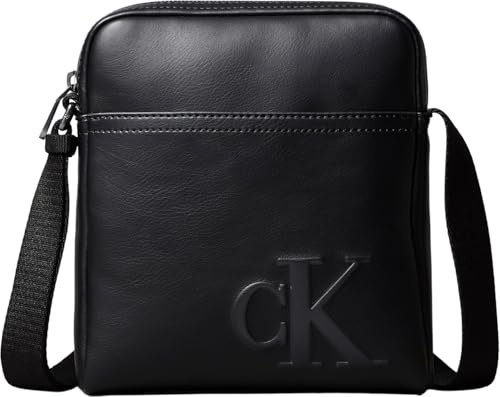 Calvin Klein Herren Umhängetasche Bold Reporter Elegant, Schwarz (Black), Einheitsgröße