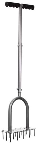 Garden Lawncare Guy Spiked Lawn Aerator - 15 Solid Tines - Manual Fork Aerating Tool for Improving Grass Aeration (Solid Spike)