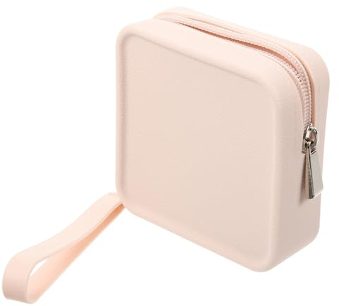 Pouch per Tamponi in Silicone Blu, Custodia Compatta per Ciclo | Texture Morbida Effetto Pelle, Conservazione Igienica Discreta, per Ragazze Giovani e Uso fuori Casa