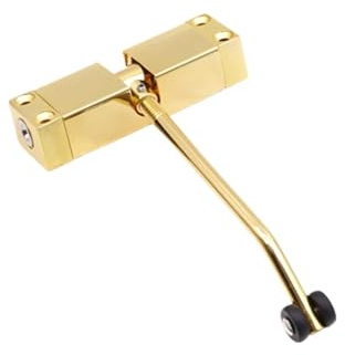 Chiudiporta Automatici A Molla Chiudiporta Regolabili Ferramenta For Porte Di Mobili Converte Le Porte A Battente In Porte Con Chiusura Automatica,per una forza di chiusura più forte(Gold)