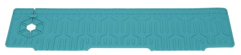 Brrnoo Faucet Mat for Kitchen Sink, Kitchen Faucet Mat for Silicone Handle Drip Catcher Tray Splash Guard for Sinks Area Tidy Splashs (Green)