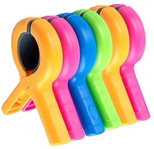 6PCS Beach Towel Clips for Sun Loungers Pool Chairs | 6PCS beach towel clips secure towels on sun loungers, pool chairs and beach beds, ideal for beach, pool, cruise and travel.