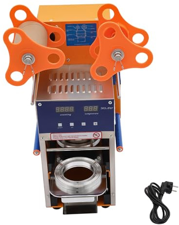 Machine à sceller manuelle pour tasses à thé 400 W 220 V, machine à sceller 400 à 600 tasses/heure, capsuleuse automatique, machine à sceller les tasses pour Bubble Milk Tea, pour 95 mm de diamètre