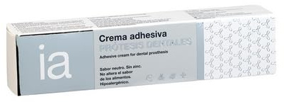 Interapothek Klebecreme für Zahnprothese, 40 Gramm, geschmacksneutral, ohne Zink, starker und langlebiger Halt