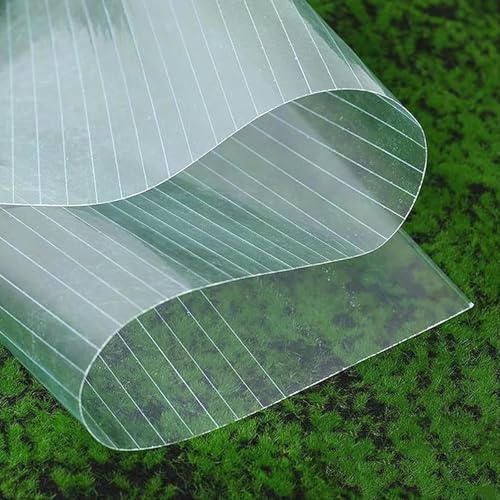 1,2 Mm Dicke Polycarbonat-Dachplatte, Durchsichtige Isolierende Gewächshausplatten, Massive Glasfaserplatte, UV-Schutz, Regensichere Dachabdeckung,(0.5m x 6m(1.64ft x 19.7ft))
