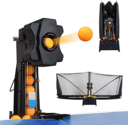 Bordtennisrobot – automatisk pingis-träningsmaskin med 36 snurrbollar för förbättrad övning – bärbart och effektivt träningshjälp