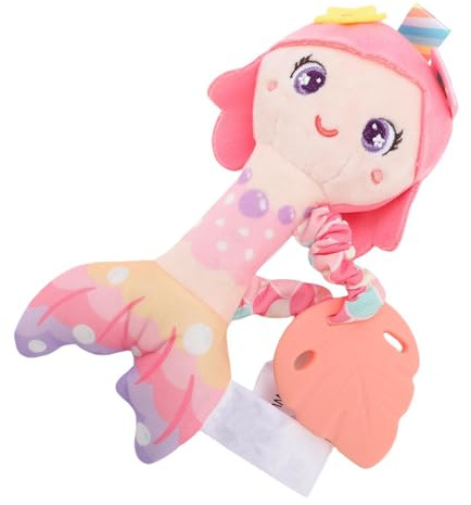 Eleage Baby Rattle Toy Mjuk Plysch för Sensorisk Inlärning och Barnsjukdomar för Spädbarn 0-1 år Gamla - 1 Enhet (Typ)