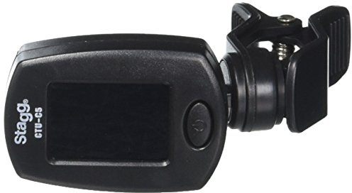 Stagg CTUC5 Automatisches chromatisches Stimmgerät/Clip-on-Tuner zum Anklemmen an Gitarren, Bässe, Violinen, Ukulelen