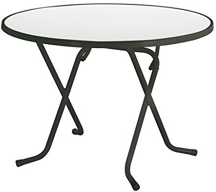 BEST 26528050 Schernklapptisch Primo rund, Durchmesser 80 cm, anthrazit