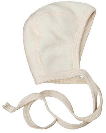 Cosilana, Baby Fleece Mütze, 60% Biowolle, 40% Bio-Baumwolle, Natur, 68
