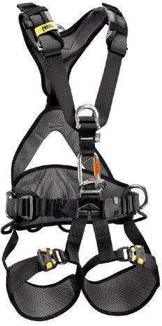 Petzl C71AFA 1 AVAO BOD FAST - Imbracatura comoda per arresto autunnale, posizionamento e sospensione, taglia 1, colore: Nero/Giallo
