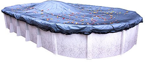 Pool Mate 451625-PM Premium Ovales oberirdisches Pool-Laubnetz, 4,9 x 7,6 m