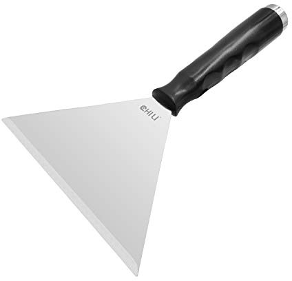 CHILI TOOLS 7 Inch Stainless Steel Pole Scraper -1.8mm Heavy Duty Blade, Ideal for Ceiling Paint Removal & Wallpaper Scraping, Fits CHILI Extension Pole, for DIY & Professional Use, Made In Taiwan