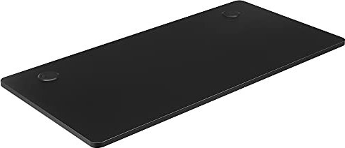 SONGMICS Tischplatte für elektrischen Schreibtisch, Schreibtischplatte mit glatten Kanten, MDF, 60 x 120 x 1,8 cm, schwarz LDB001B02