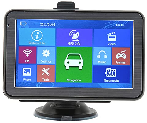 Navigazione GPS per Camion, Navigatore GPS per Auto da 8 GB Navigazione 3D per Autobus